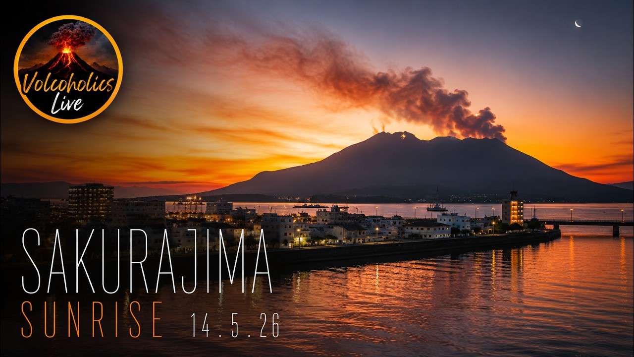Sakurajima Sunrise 🌅 Japan's Most Active Volcano at Dawn — 14 May 2026