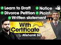 Drafting Notice, Plaint, Divorce Petition | Master Legal Drafting | By Nishank Agarwal Sir