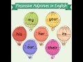 شرح ال possessive adjectives