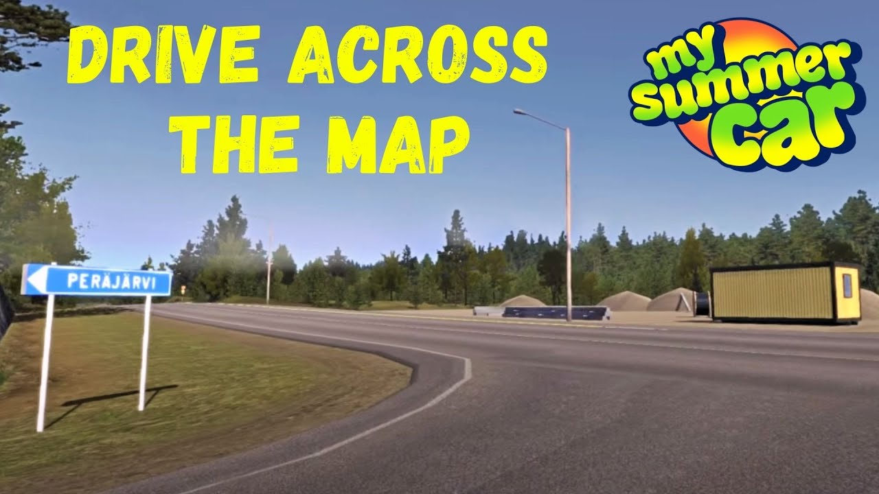 HOW BIG IS THE MAP in My Summer Car? Walk Across the Map 