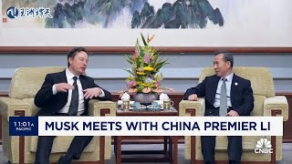 Elon Musk meets with China