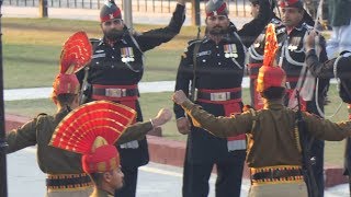 INDIAN BSF Vs PAKISTAN Rangers Parade Ceremony at Wagah Attari Border Video in 4k ultra Hd