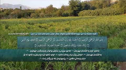 سورة: الفاتحة و الحاقة