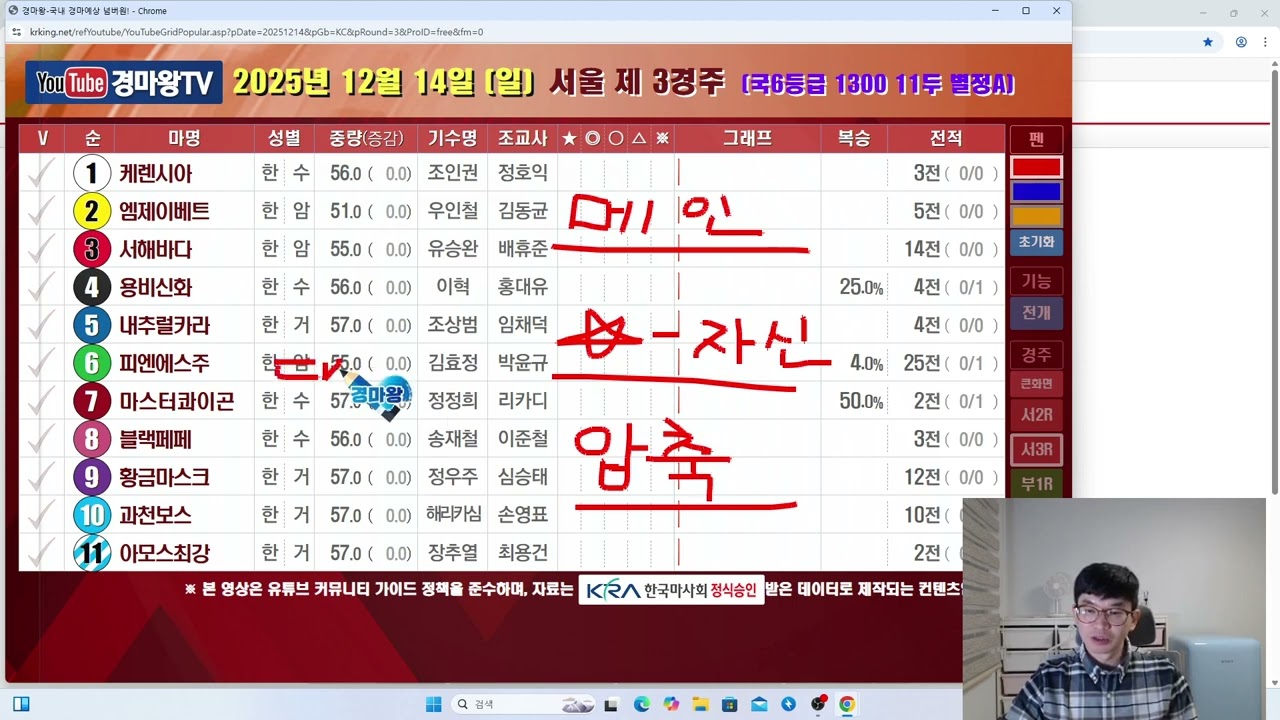 12월 14일 오직 승리뿐 일요일 방송 (서울과부산/항상잘했던결승전/분석과내용/완벽한조합/연타연타연타/상황을또내겠습니다)