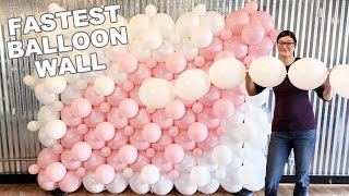Fastest Balloon Wall Build | Quick Link Balloon Wall