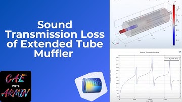 COMSOL Tutorial: Sound Transmission Loss of a Muffler (Extended Tube)🎧
