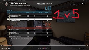 INSANE 1v5 MW2 Search and destroy