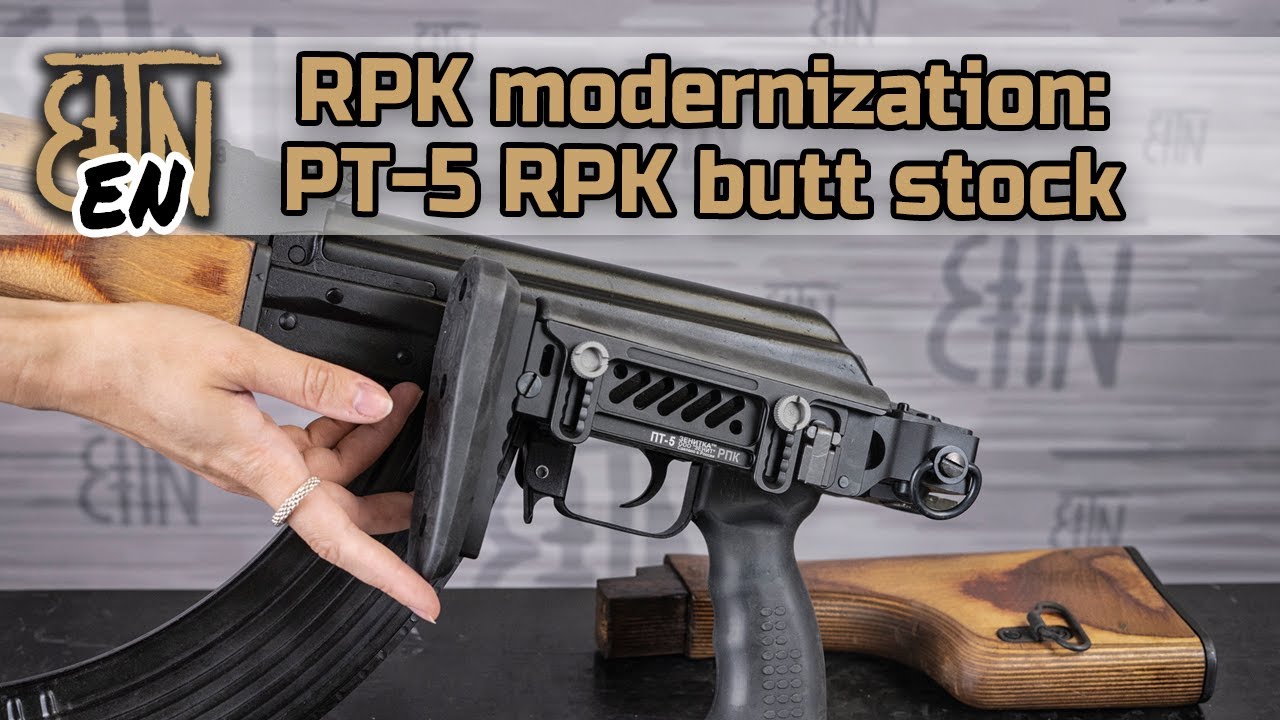 RPK modernization: PT-5RPK folding butt stock - YouTube