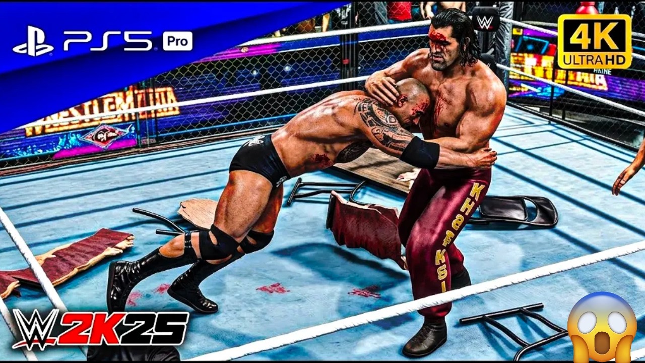 The Rock vs. The Great Khali: NO HOLDS BARRED! | WWE Attitude Era Vibes Wwe2k25
