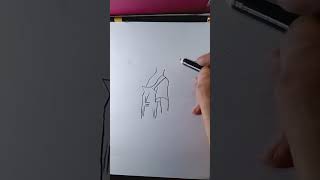 رسم حزين تعبيري