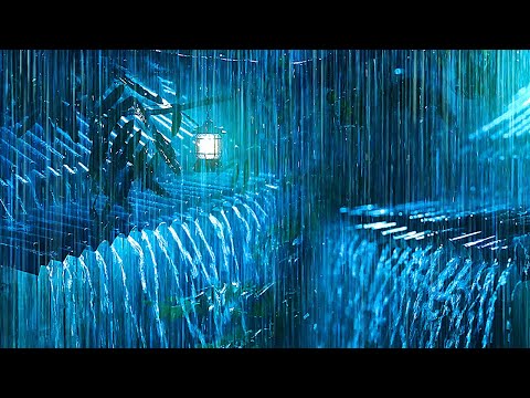 Heavy Rain with Horrible Thunder Sound on Metal Roof | Goodbye Insomnia Immediately with Rain Sounds