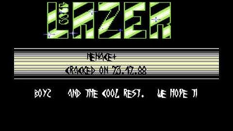 Lazer Intro - Commodore 64 - C64 - Menace - Cracktro (PAL)