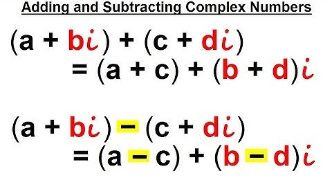 Algebra - Ch. 24: Complex Numbers (6 of 28) Adding & Subtracting Complex Numbers