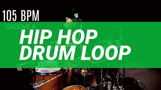 Hip hop drum loop 105 BPM // The Hybrid Drummer Resimi