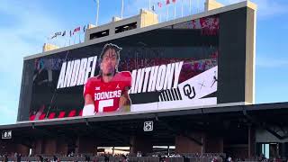 Oklahoma University football before game 9/30/2023 vs Iowa State