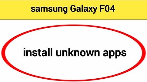 How to install unknown apps, install APK, samsung Galaxy F04 me  third party app install kaise karen