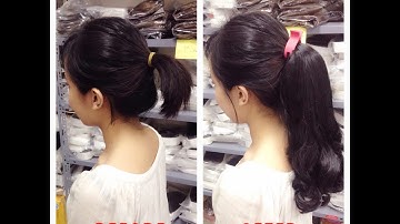 Cách cột tóc giả (How to use Ponytail extension)