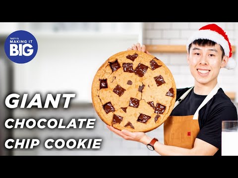 Я испекла гигантское 20-фунтовое печенье с шоколадной крошкой • Вкусно