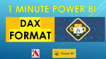 MONTH DAX  Power BI QUICK and EASY in 1 Minute