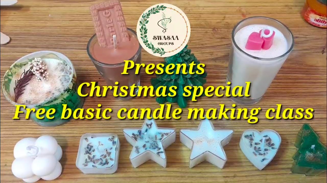 Free candle making class in tamil | christmas candles #candle