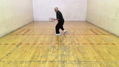Racquetball Low Drive Serve And Relocation (no ball)