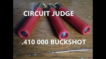 Taurus Rossi Circuit Judge .410 3" 000 Buckshot Shot Pattern Test at 5, 10, 15, 20, 25 Yards