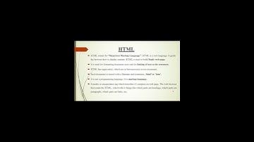 Introduction to HTML