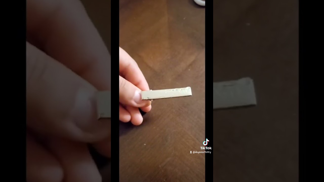 Faux leather hair clips 