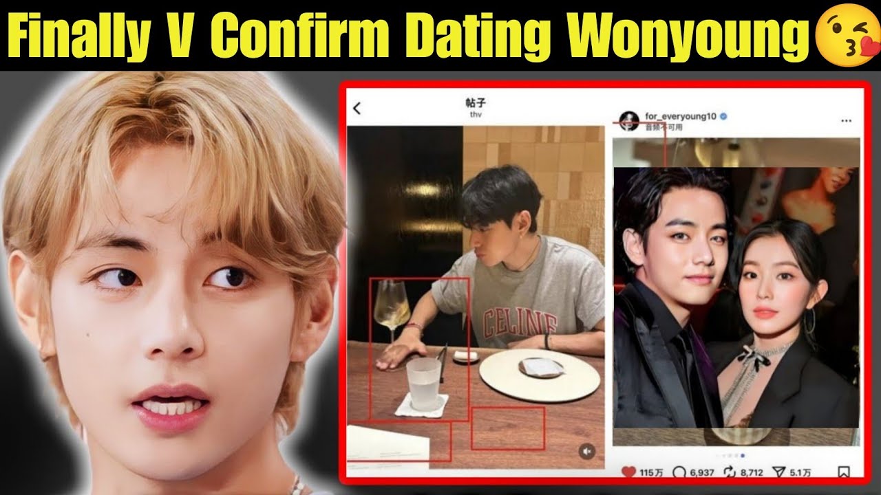LIVE 🔴 Finally BTS V Confirmed Dating Idol Wonyoung 😘 Real GF of BTS V