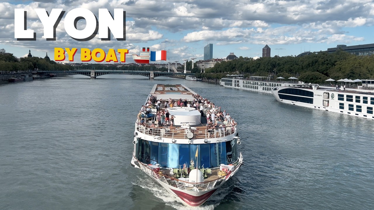 Lyon by Boat — The Most Beautiful Way to See the City | 4K Walking Tour 🚢🇫🇷