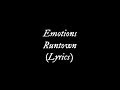 Runtown , Emotions[Lyrics]