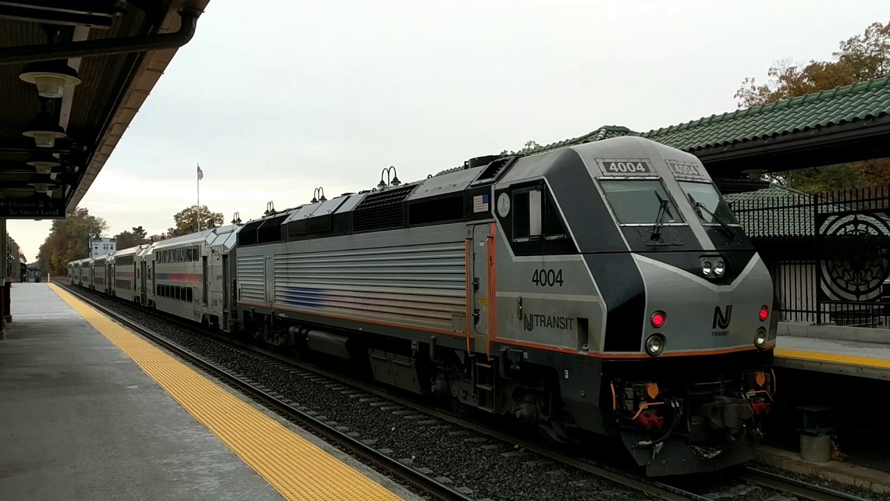 11719 Trains at Ridgewood station in NJ YouTube