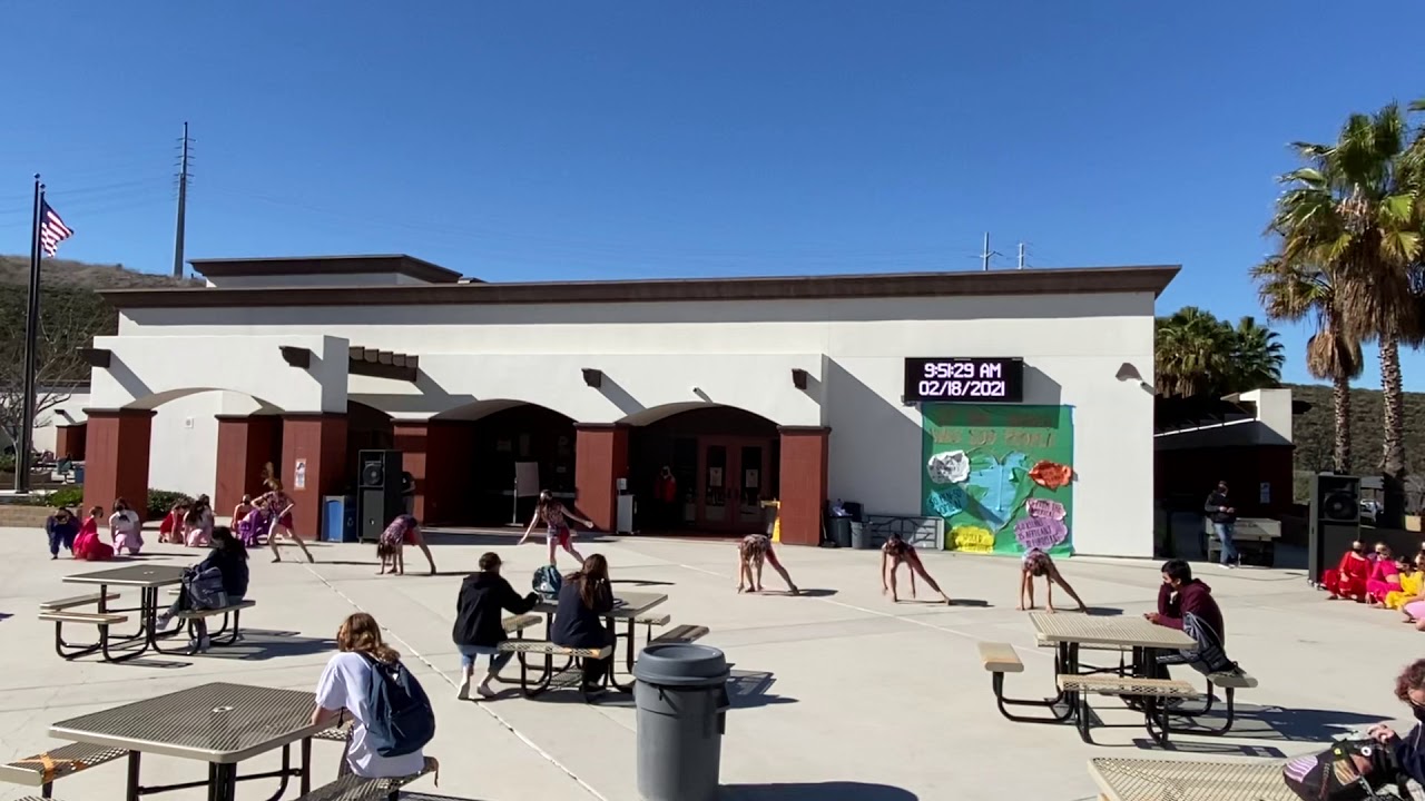 San Juan Hills Dance Production Multicultural Fair Gold Day Break Rally Performance