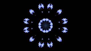 ► FREE Video Background Loop Footage | HD 1080p30 | Blue Abstract Kaleidoscope #0230 ◄