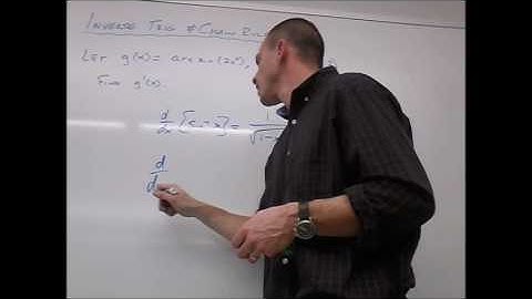 Inverse Trig Derivatives with Chain Rule