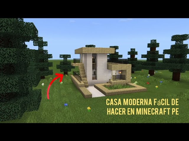 Minecraft: CASA épica MODERNA para survival fácil tutorial 1.19 2022 #7✓