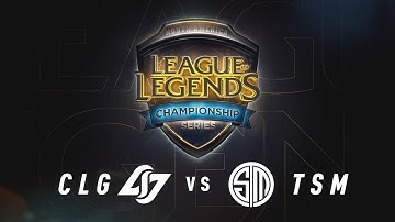 CLG vs. TSM - Week 9 Game 2 | NA LCS Summer Split | Counter Logic Gaming  vs. TSM (2017)