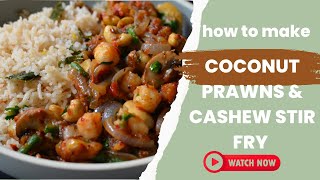 Quick Prawns & Cashews Stir fry with the Garden Eggs Kelewele…come chop better food..