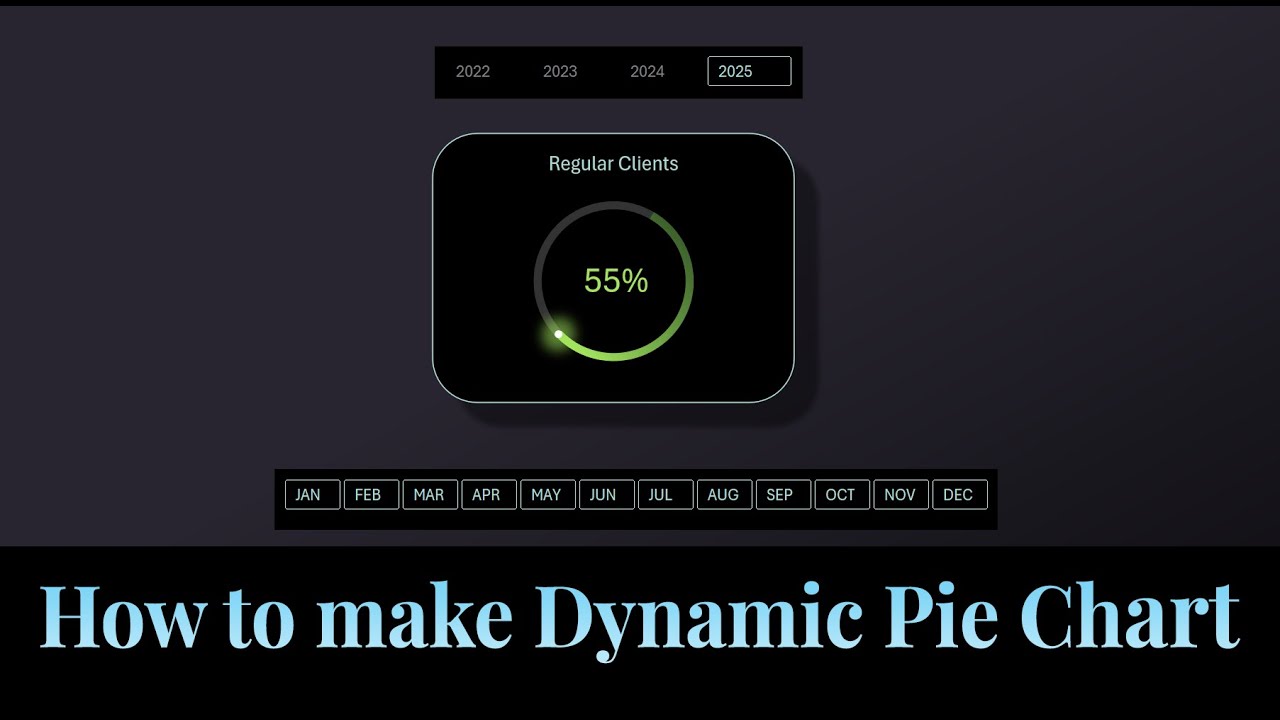 How to Build Dynamic Pie Chart in Excel - YouTube