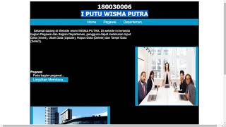 UTS PEMROGRAMAN WEB. I PUTU WISMA PUTRA (180030006)