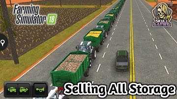 FS18, Selling All Storage - Loading Unloading Storage to Railway Station in FS18 #skullgaming