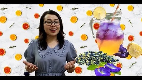 Nước Cam Kết Hợp Hoa Đậu Biếc – Uống Đẹp Da, Giảm Stress, Giải Khát Mùa Hè