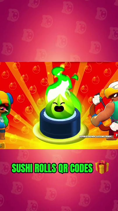 SUSHI ROLLS QR CODES  🔥😍  #brawlstarsshorts #brawlstars  #brawlstarsnewupdate