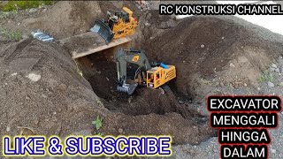 RC EXCAVATOR & RC BULDOZER MENGGALI TANAH HINGGA DALAM#rcalatberat#excavator#rcbulldozer