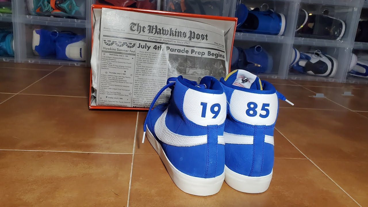 nike stranger things blazer blue