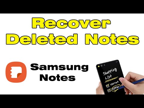 How to recover deleted Samsung notes