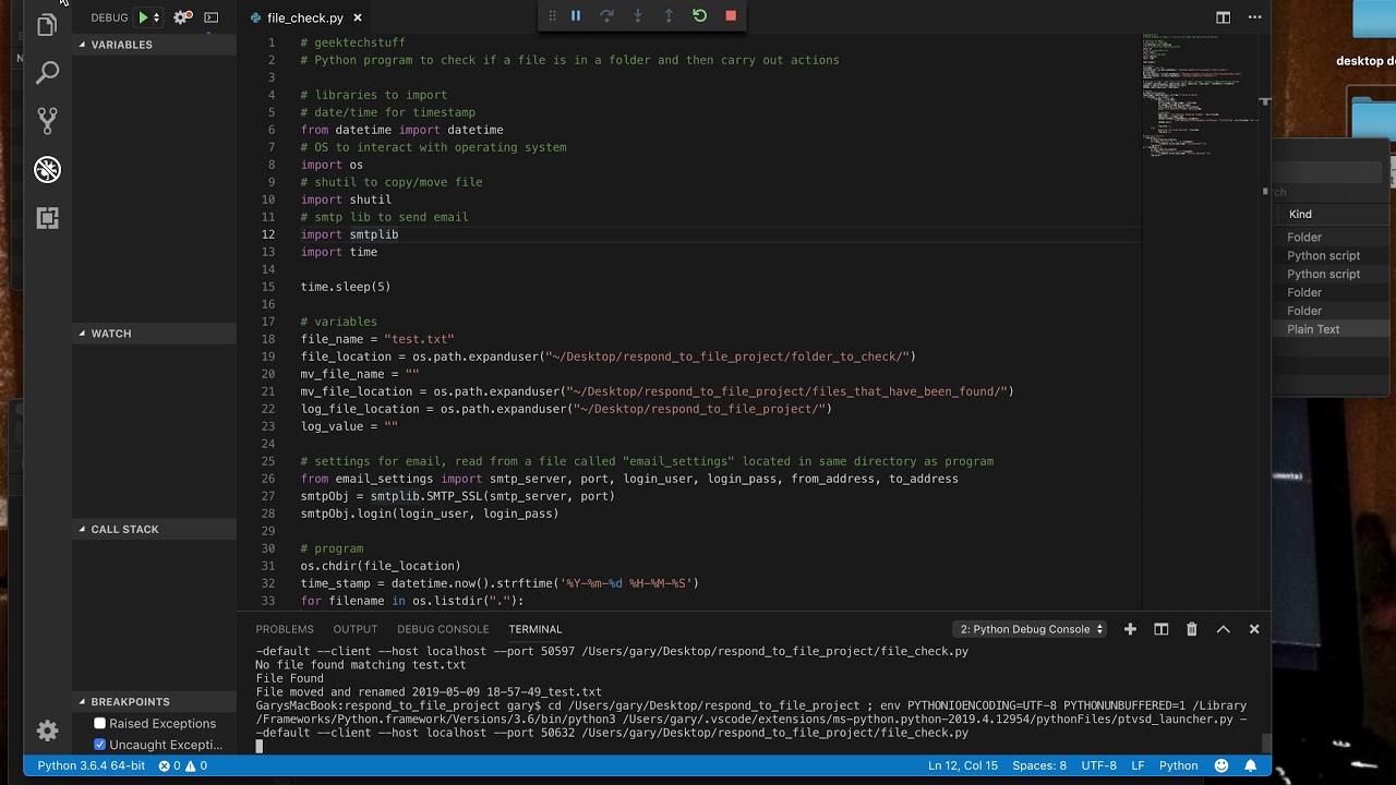 Check For A File And Then Move It (Python) – GeekTechStuff Check For A File And Then Move It (Python) – Geektechstuff