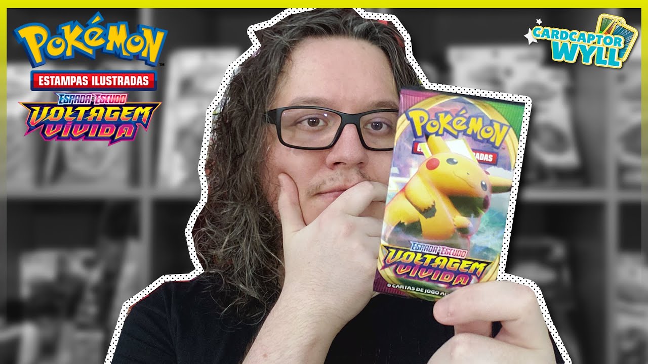 TIREI A CARTA MAIS RARA PIKACHU V regular da coleção Voltagem