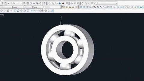 How to make a bearing on AutoCAD in simple way