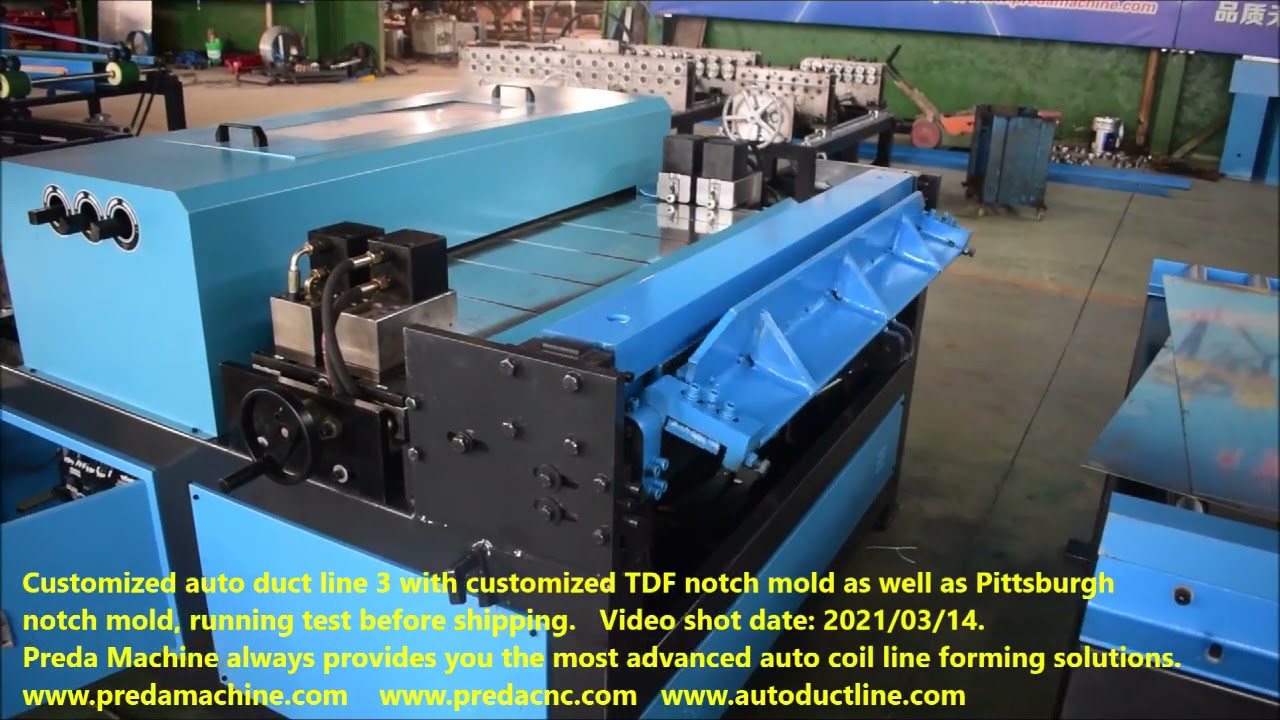 Custom made auto duct line 3 operate video display